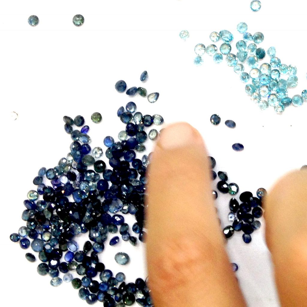 cut sapphires