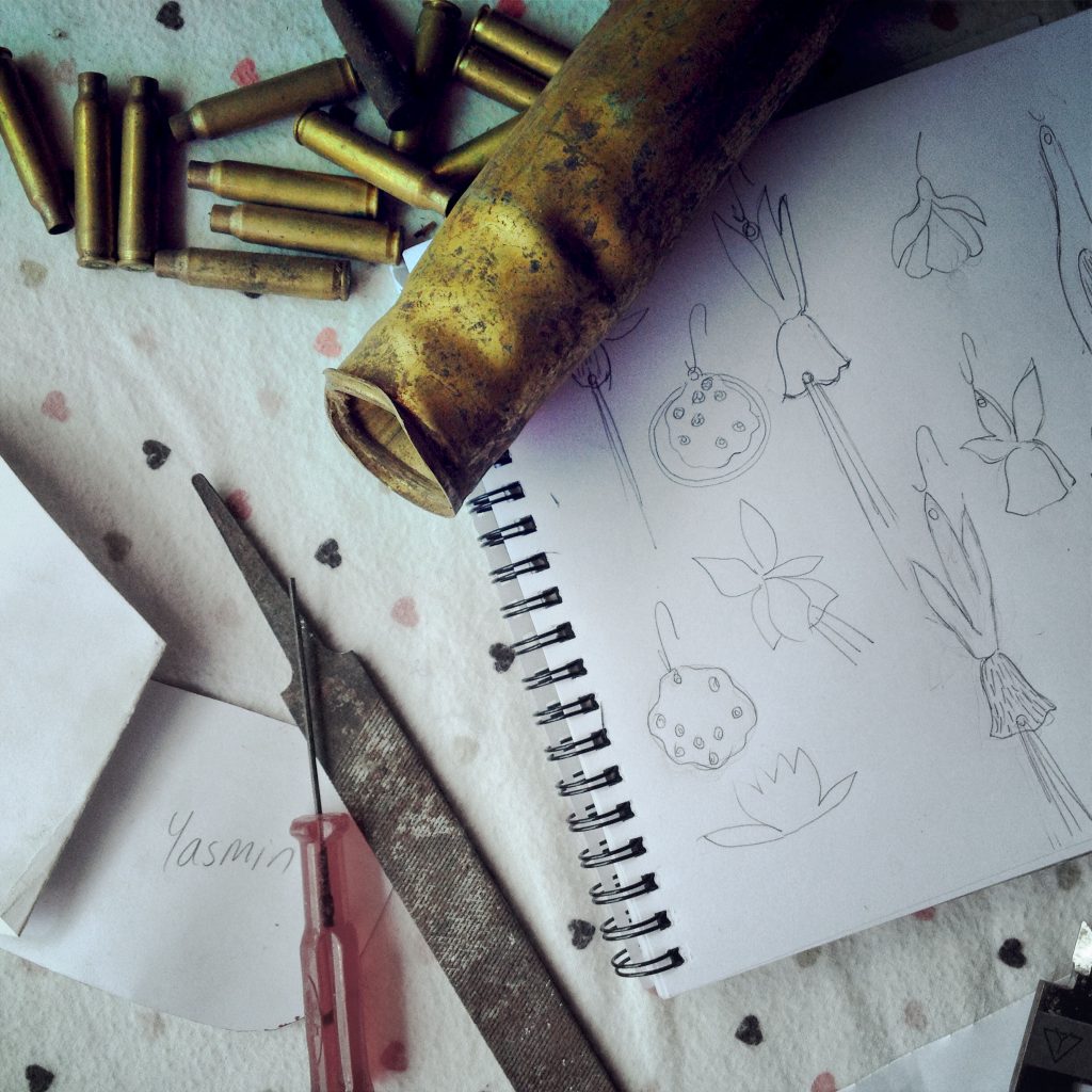 drawing with bullets