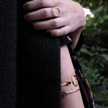 onyx and amethyst Unity bangles