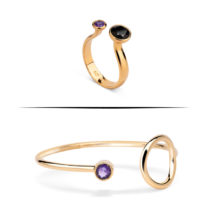 ring and bracelet with amethyst
